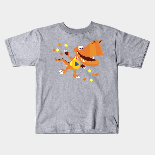 Hi-Score Dinosaur! Kids T-Shirt by pastakitty